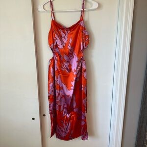 SATIN CUT OUT DRESS
